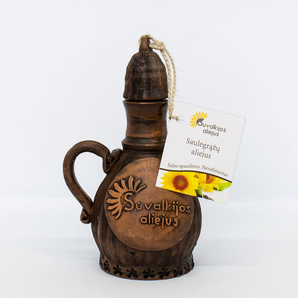 Saulėgrąžų aliejus ąsotėlyje, 200 ml.